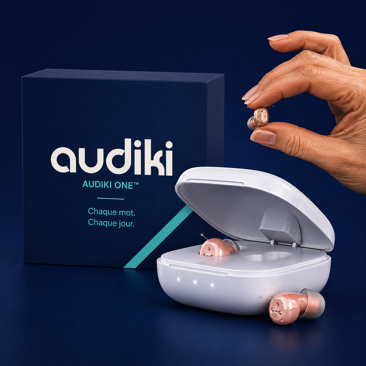 Audiki One, aide auditive invisible rechargeable